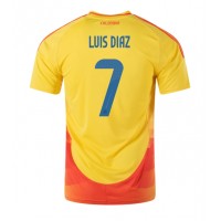 Fotballdrakt Herre Colombia Luis Diaz #7 Hjemmedrakt Copa America 2024 Kortermet